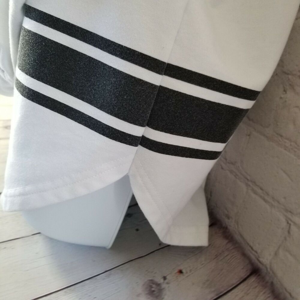 Rue 21 Shirt Top Womens Juniors Medium SLAY Silver Sequin Long Sleeve Pocket - Picture 6 of 8